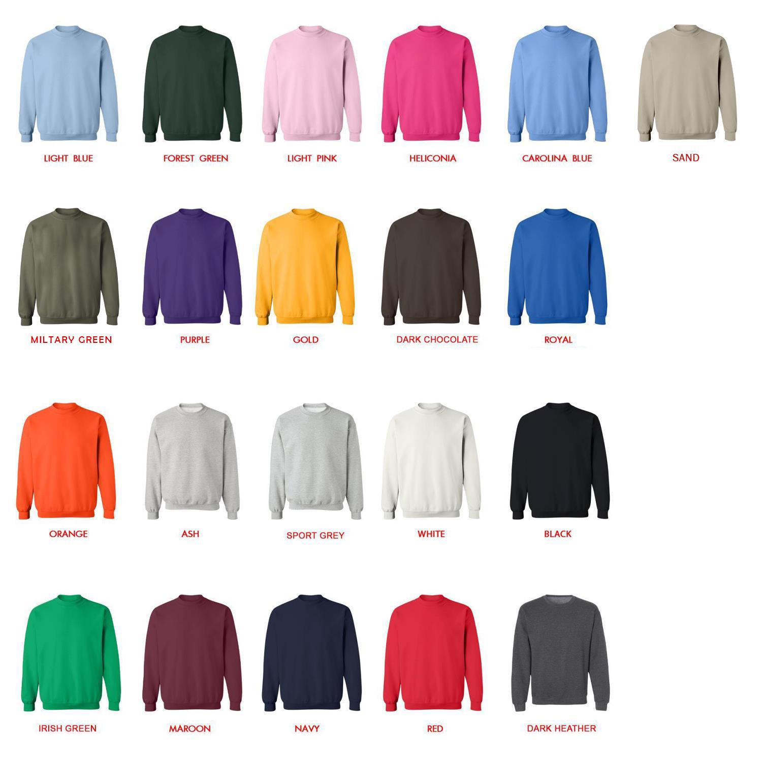 sweatshirt color chart - Alvin And The Chipmunks Shop