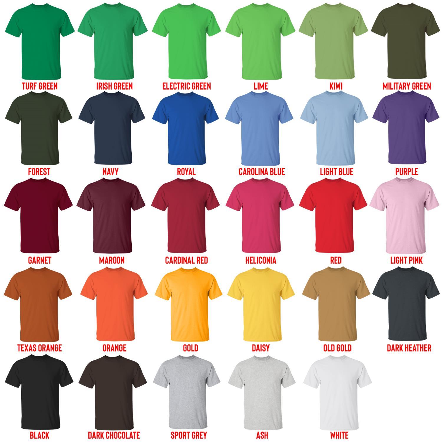 t shirt color chart - Alvin And The Chipmunks Shop