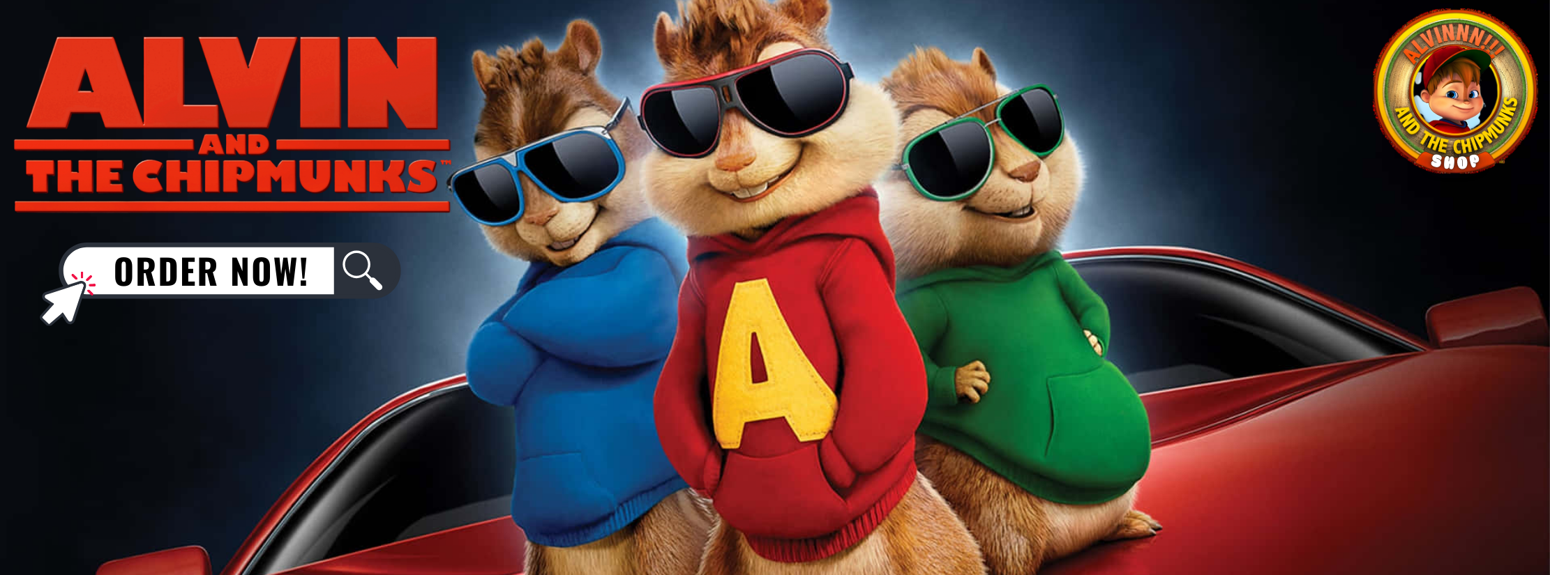 Alvin and The Chipmunks Shop Banner - Alvin And The Chipmunks Shop