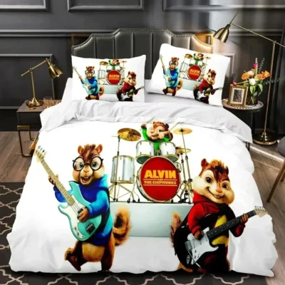 Alvin And The Chipmunks Comfortable Fabric Bedding Set