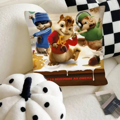 A-Alvin And The C-Chipmunks Square Pillow