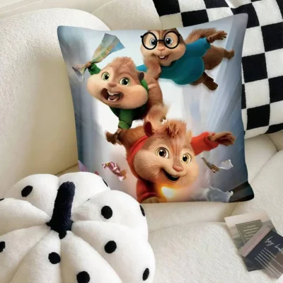 A-Alvin And The C-Chipmunks Cute Moment Throw Pillow