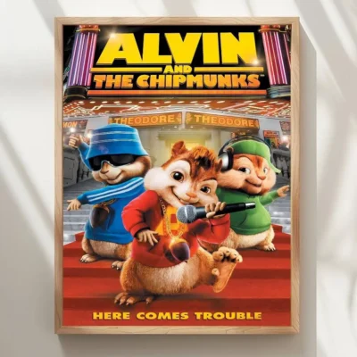 Alvin And The Chipmunks Trendy  Print Wall Art