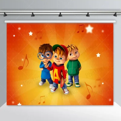 Disneyland Alvin and Chipmunks Decorate Studio Poster