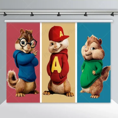 Alvin And The Chipmunks Festive Theme Poster