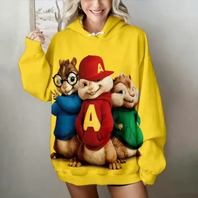 Alvin and The Chipmunks Unisex 3D Hoodie