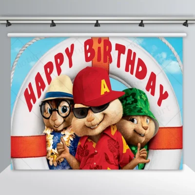 Alvin And The Chipmunks Playful Cartoon Poster