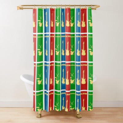 Alvin and Chipmunks Funny Cartoon Shower Curtain